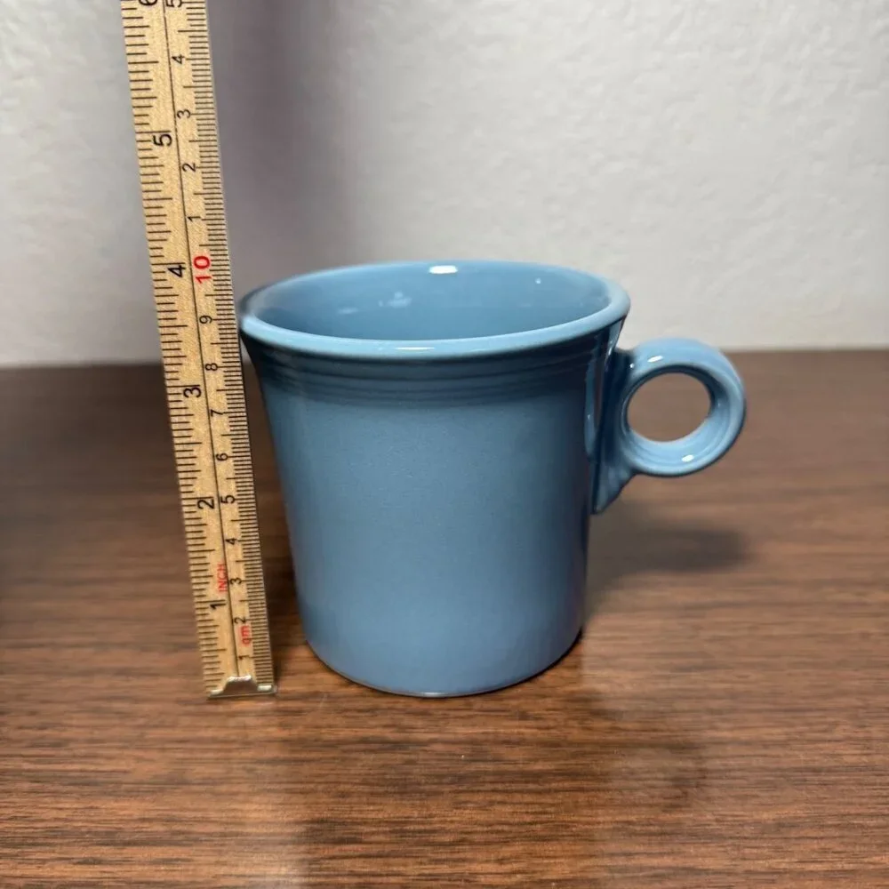 Fiesta Ware VTG Coffee Mug Periwinkle Blue Ring Handle 10oz Homer Laughlin HLC